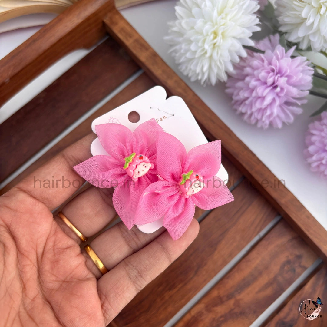 Princess Blossom Kids Bow Hair Clips