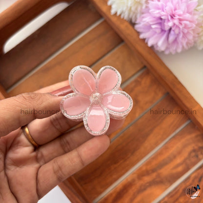 Crystal Blossom Pastel Hair Claw – Small