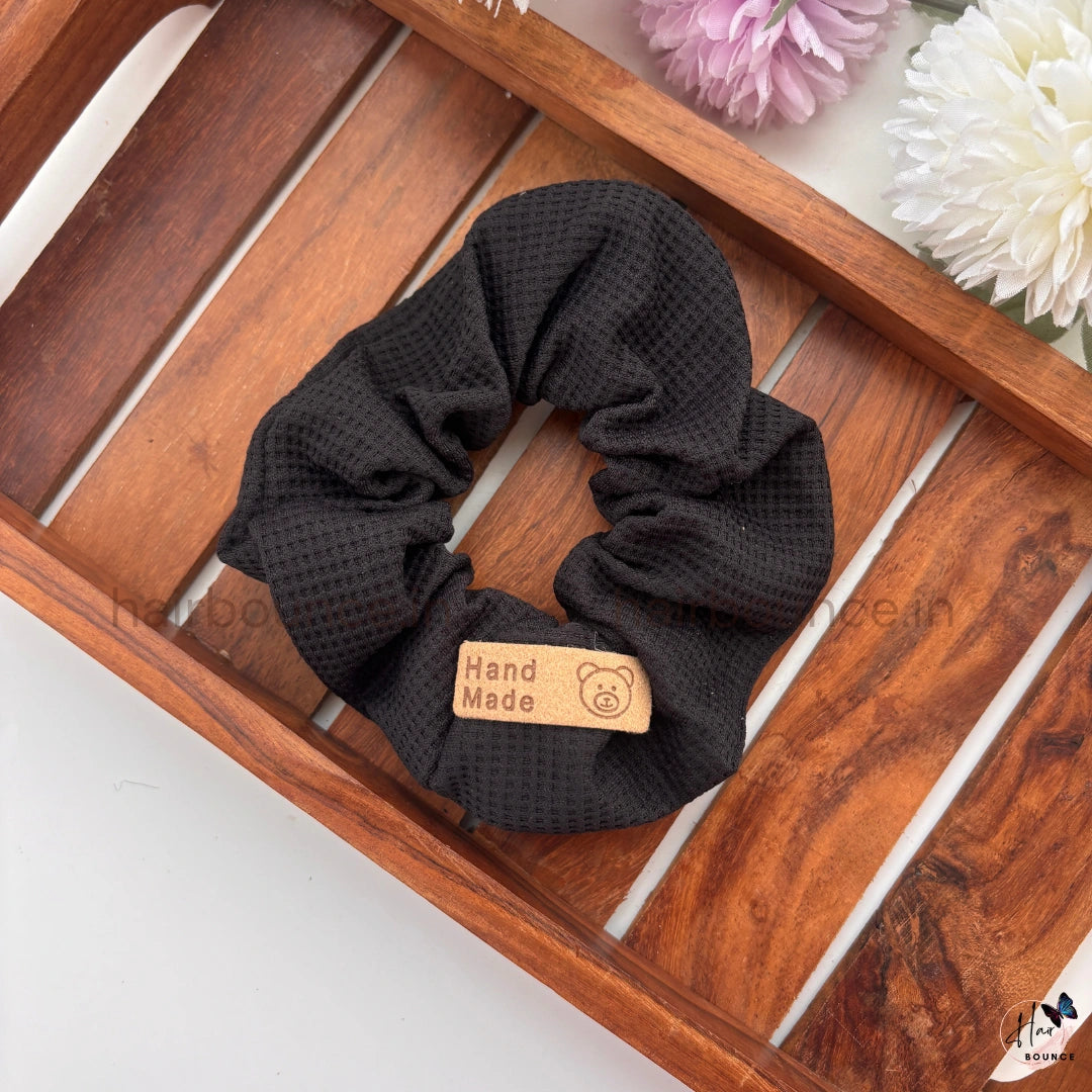 Handcrafted Waffle Knit Scrunchie – Regular