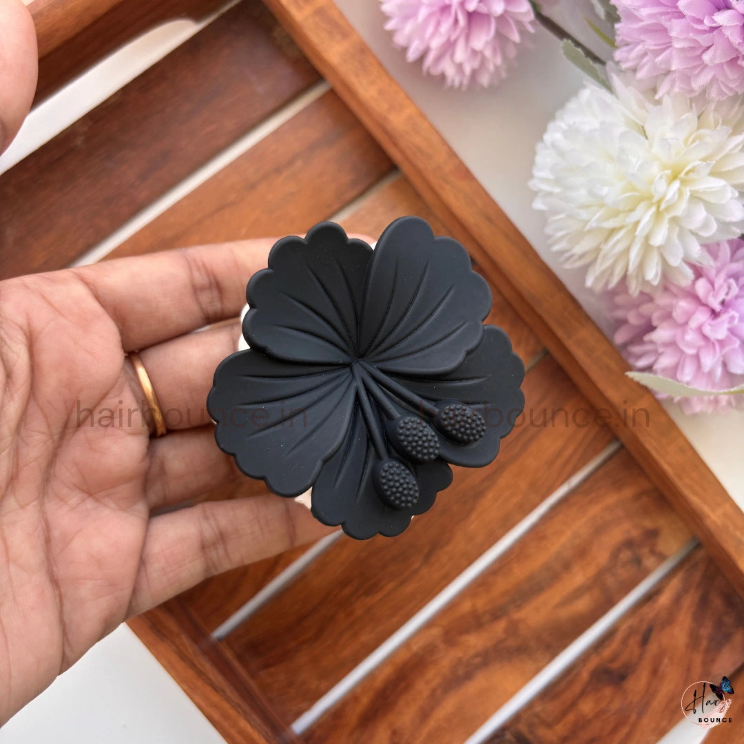 Dual Colour Hibiscus Hair Claw - Medium