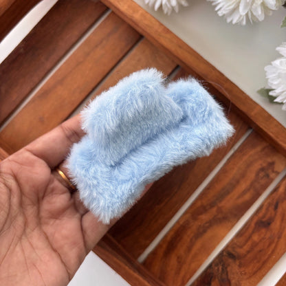 Rectangle Fur Hair Claw - Large