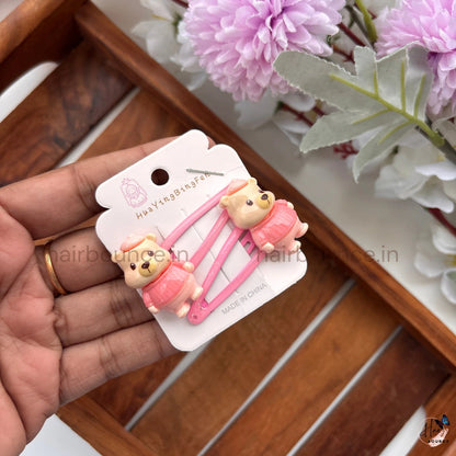 Cute Animal Snap Hair Clips – Pack of 2