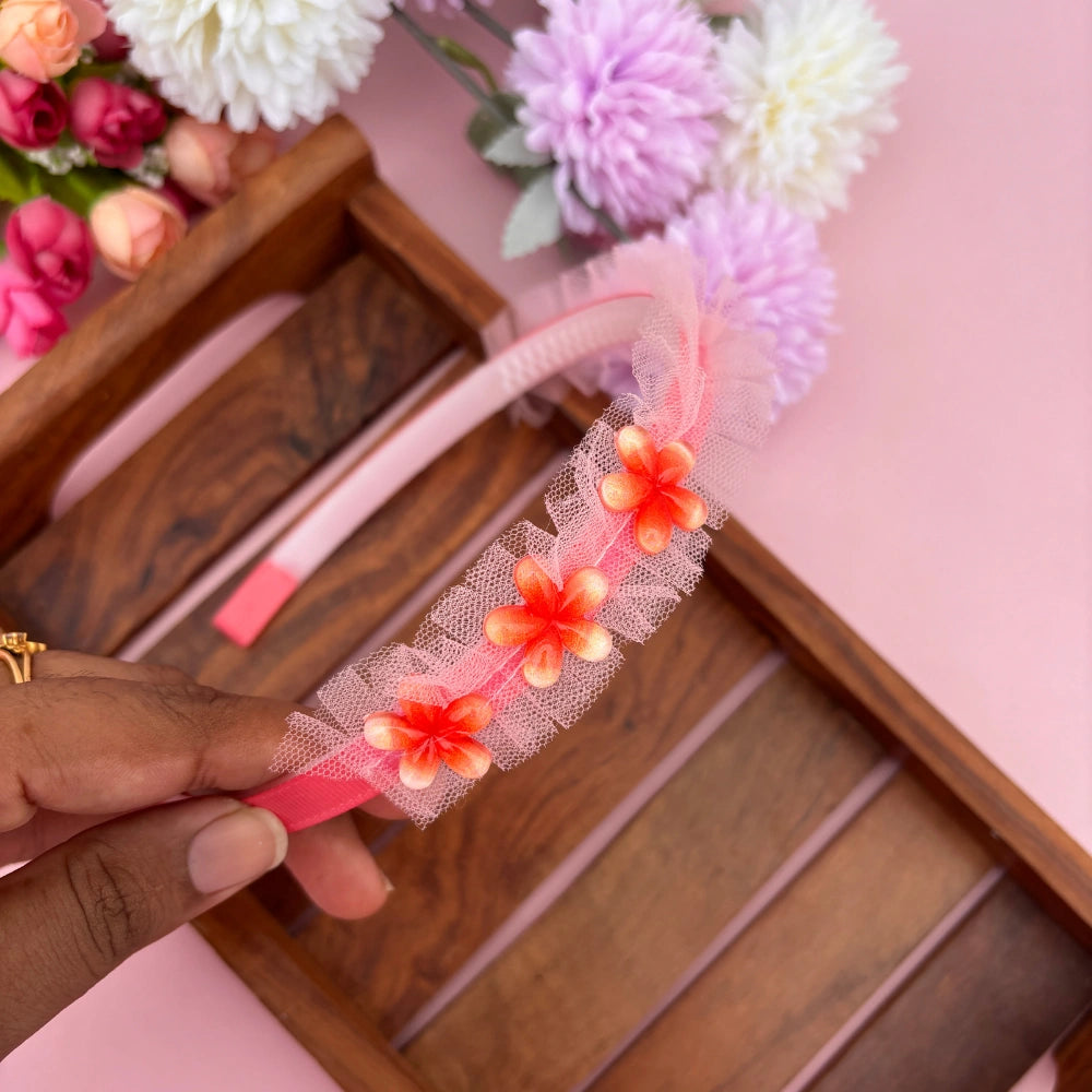 Triple Bloom Net Headband
