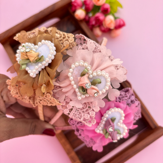 Bow Heart Headband