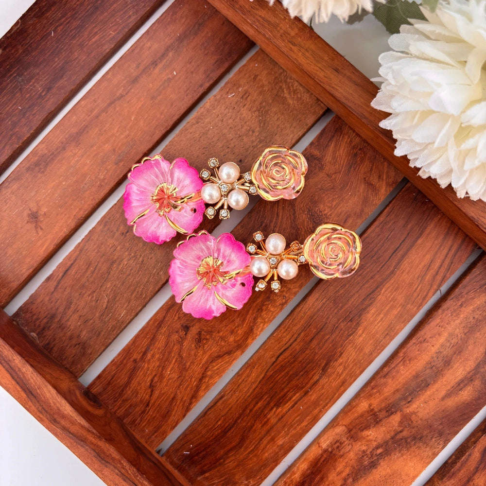Pearl Bloom Garden Hair Clips