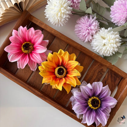 Oversized Sunflower Hair Claw Clip – Large Floral Statement Hair Accessory for Women