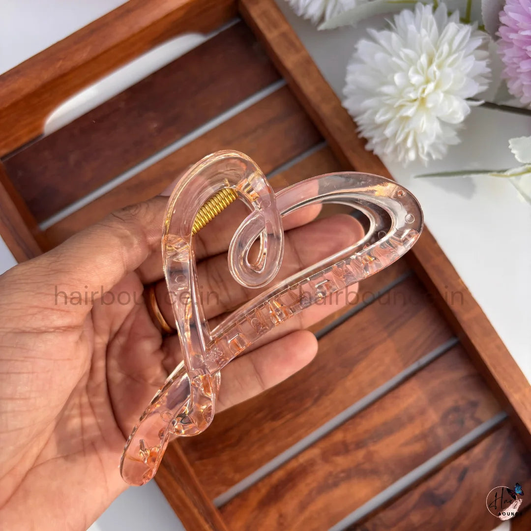 Heart Loop Hair Claw – Large