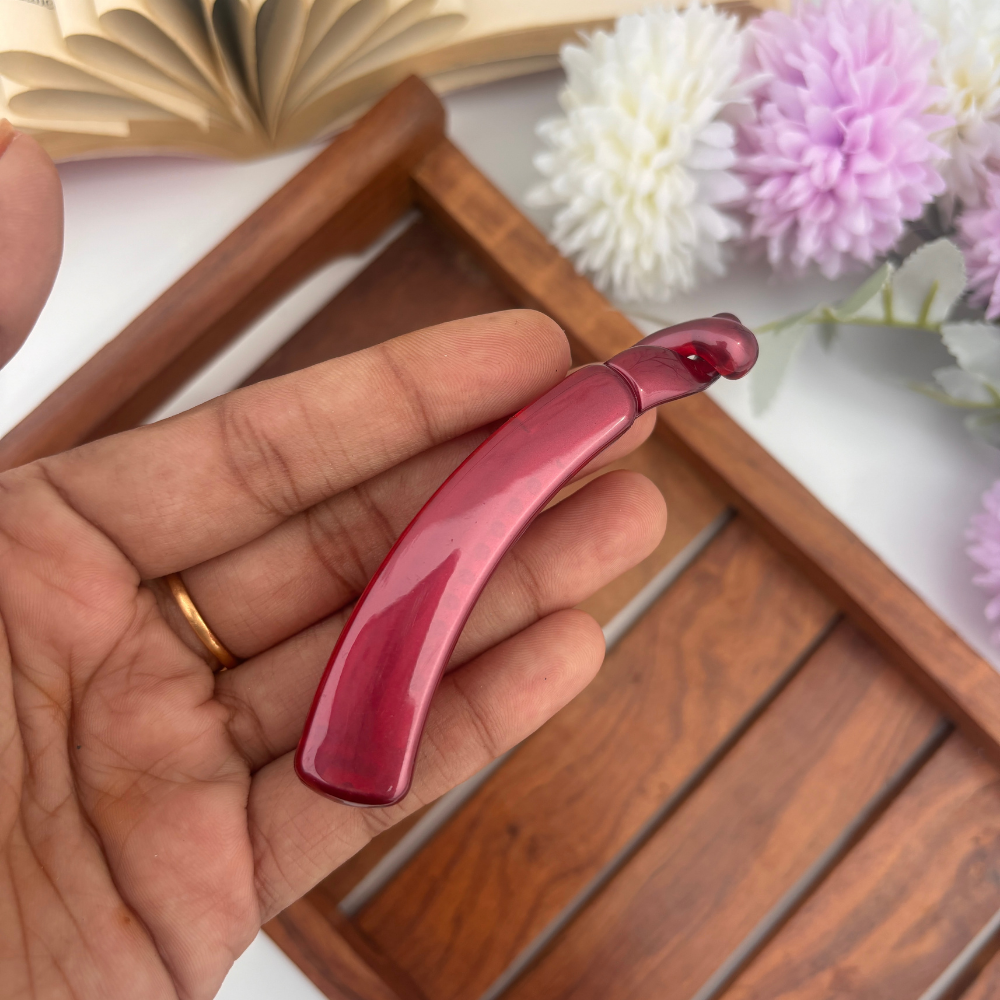Shinny Finish Plain Banana Clip - Medium