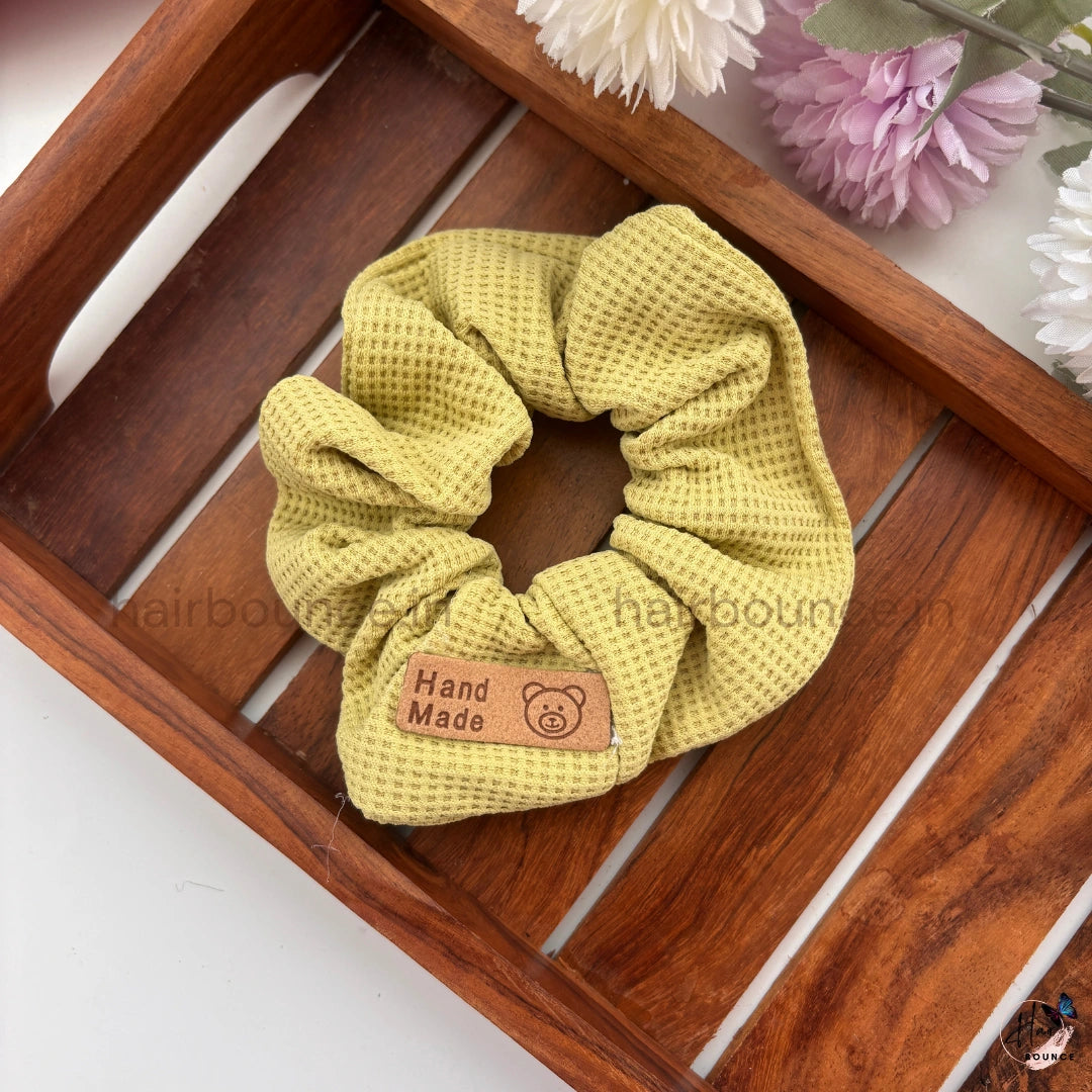 Handcrafted Waffle Knit Scrunchie – Regular