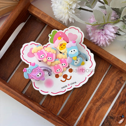 Cute Rubber Bands - Set of 5 Pairs