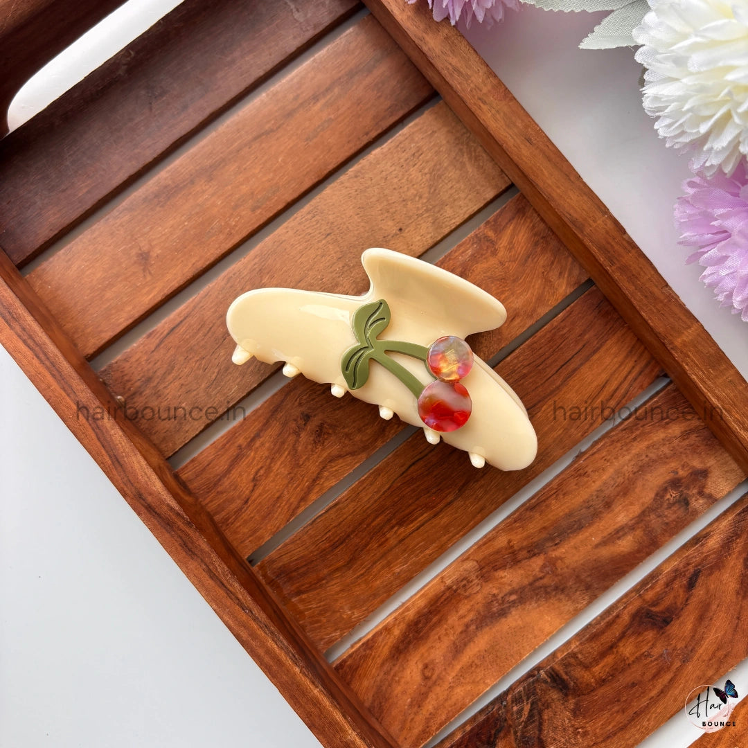 Bofeini Premium Cherry Hair Claw - Large