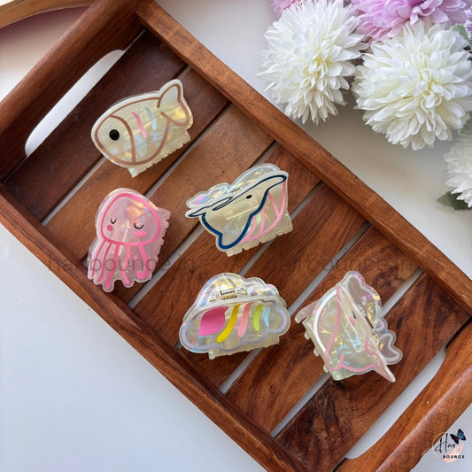 Kawaii Ocean Cartoon Hair Claw – Medium