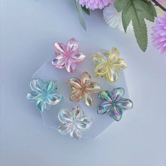 Glassy Light Shades Lilly Hair Claw - Small