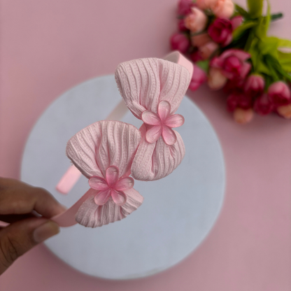 Bow with Flower Headband
