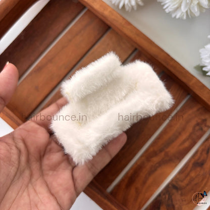 Rectangle Fur Hair Claw - Large
