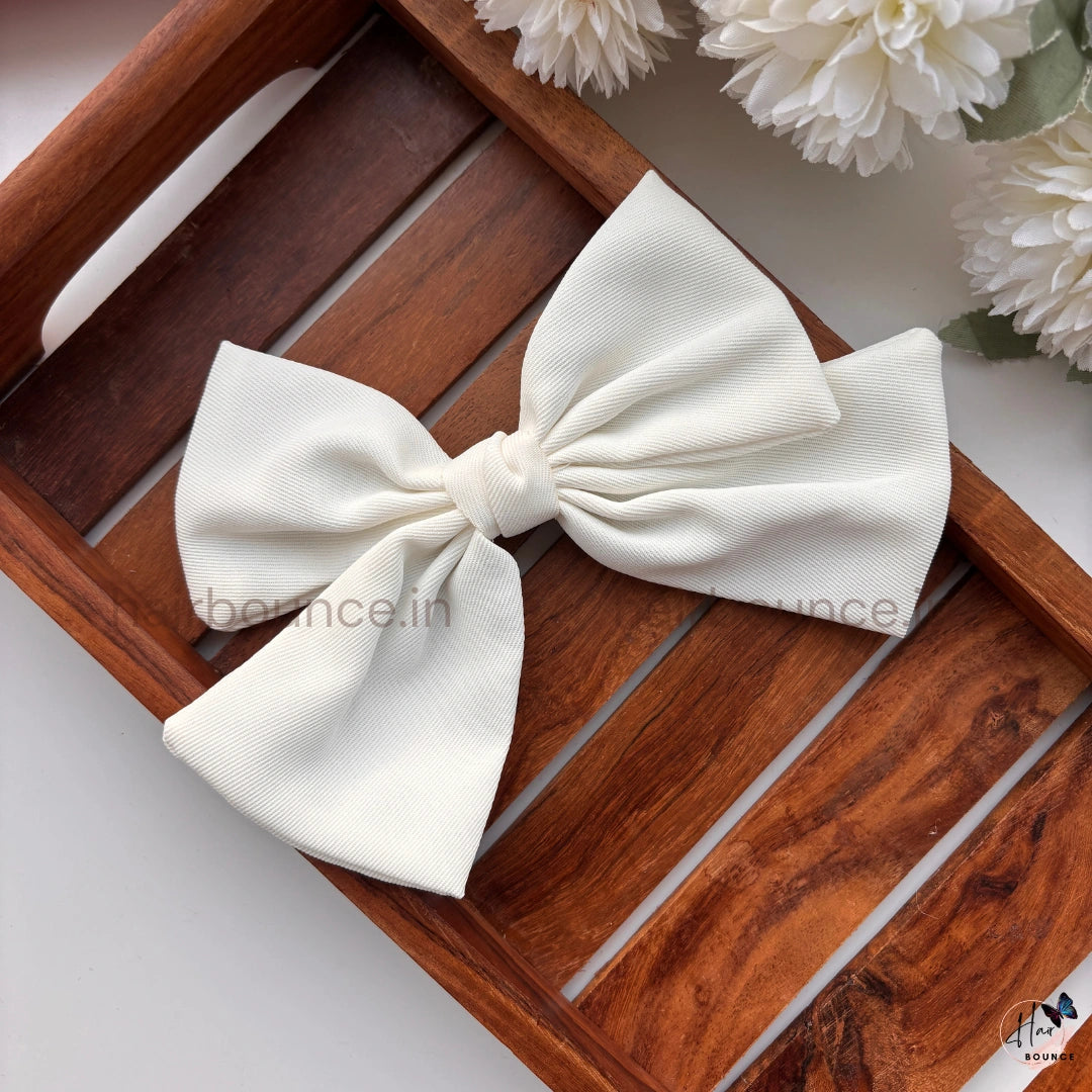 Classic Crepe Knot Bow Hair Clip