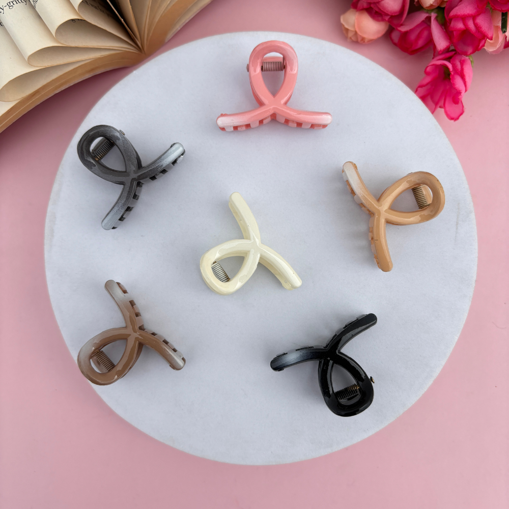 Loop Hair Claw – Small Pack of 2 / Assorted Colours