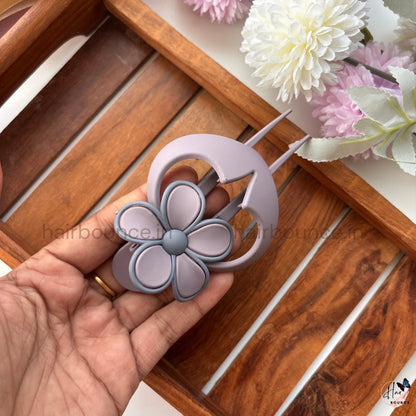 Pastel Blossom Hair Fork Clip - Large