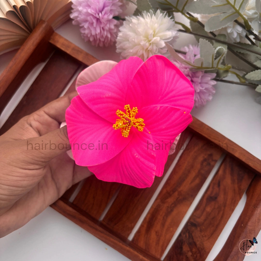 Hibiscus Bloom Hair Claw - Large