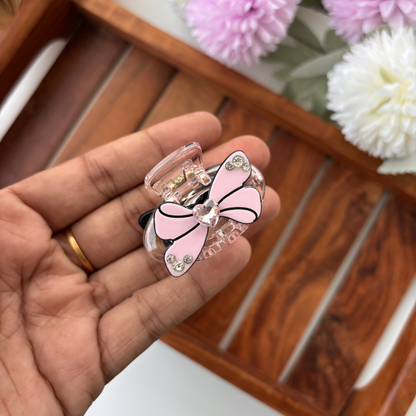 Oval Bow Hair Claw – Medium