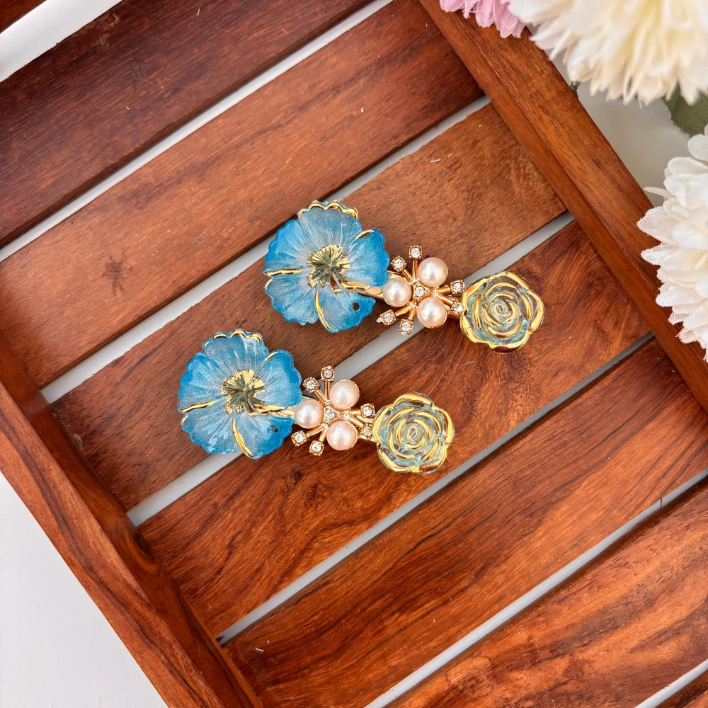 Pearl Bloom Garden Hair Clips
