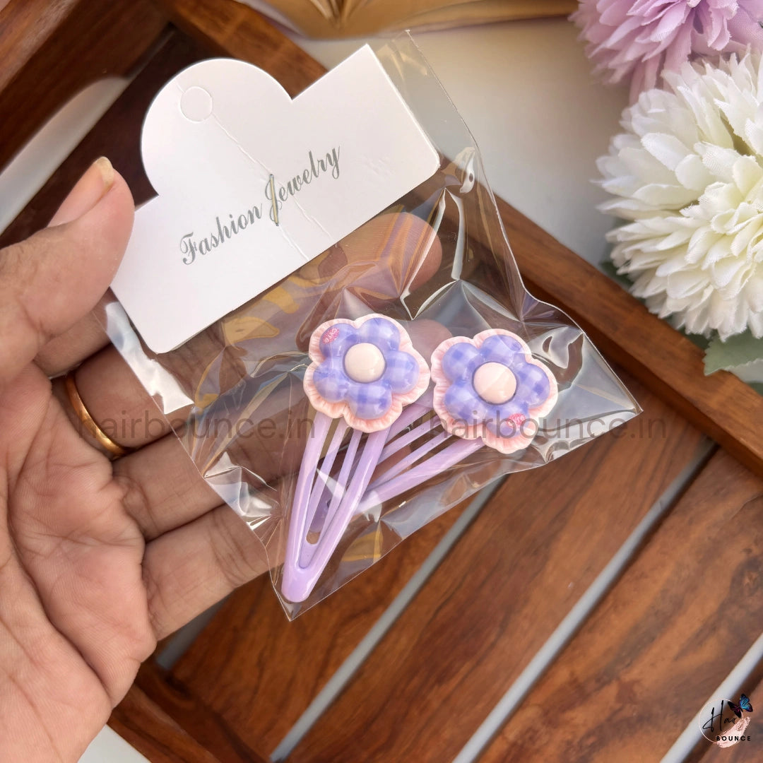 Cute Fruit & Flower Kids Hair Clips