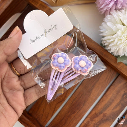 Cute Fruit & Flower Kids Hair Clips