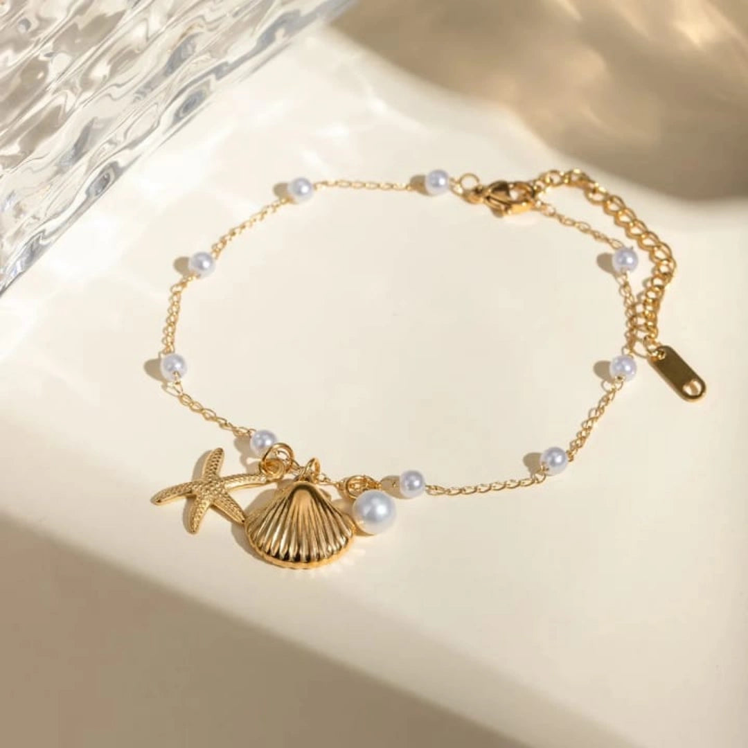 Pearl Sea Charm Bracelet