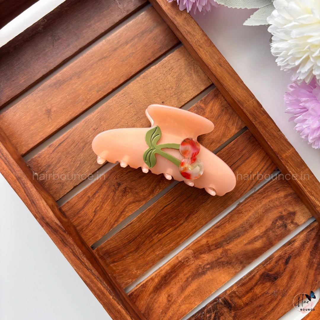 Bofeini Premium Cherry Hair Claw - Large