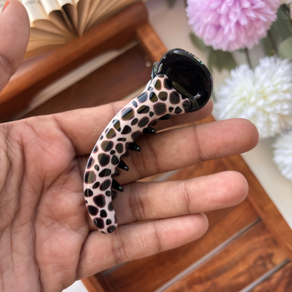 Cheetah Printed Banana Clip - Medium