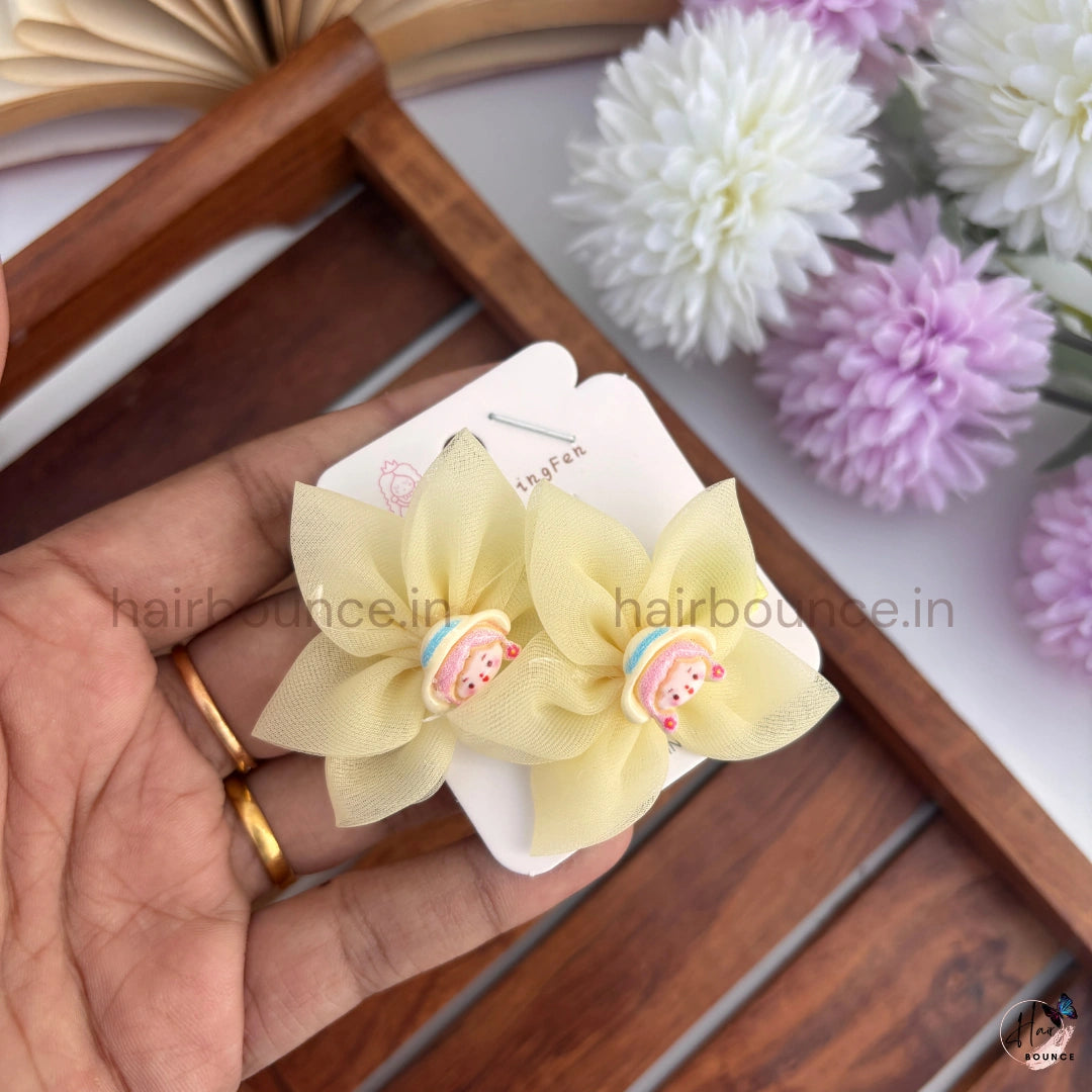 Princess Blossom Kids Bow Hair Clips