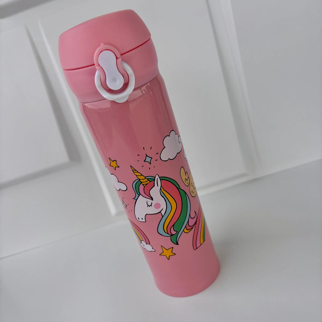 Magical Unicorn Insulated Water Bottle – 500ml (Flip-Top)