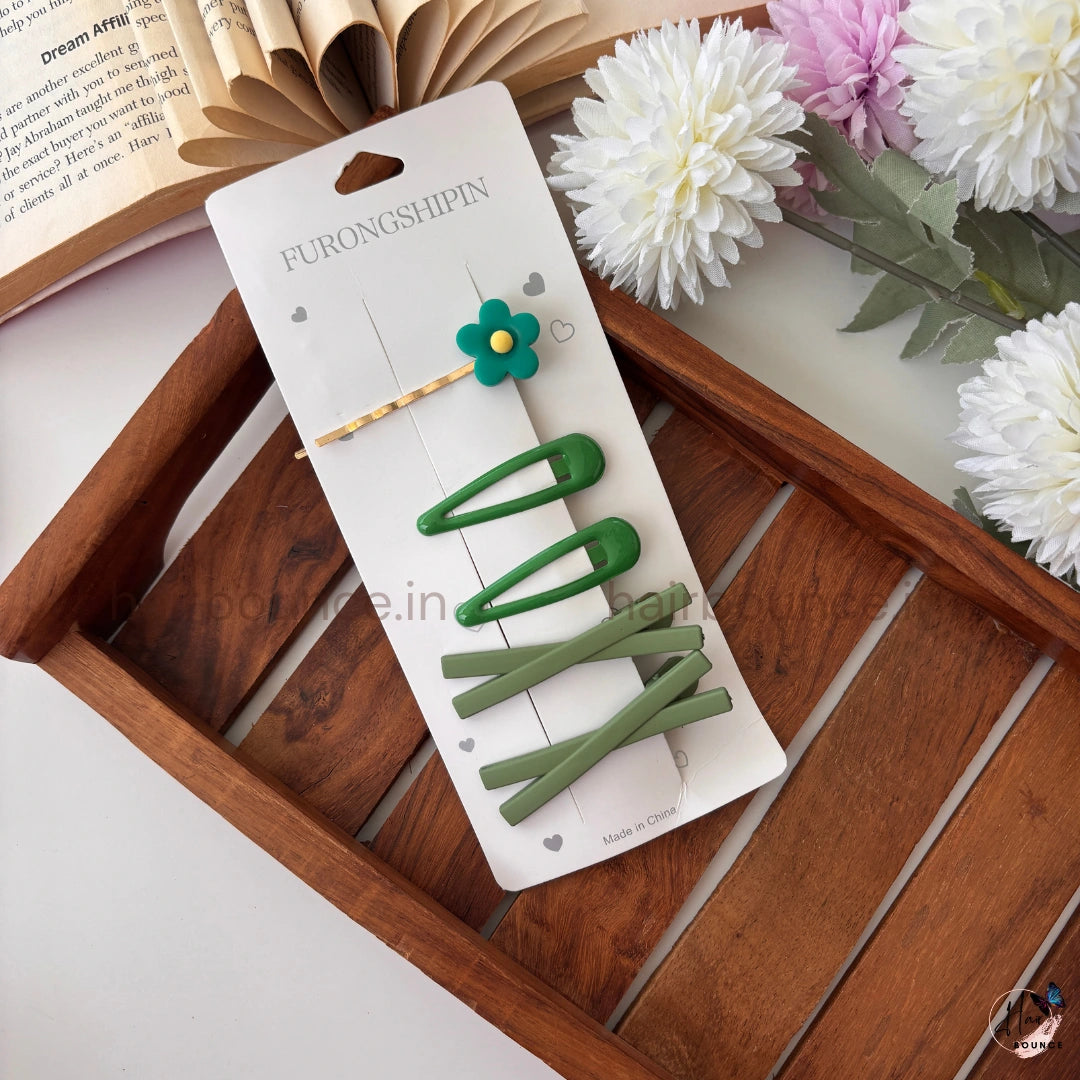 Cute Daisy Hair Clip Set – Pack of 5