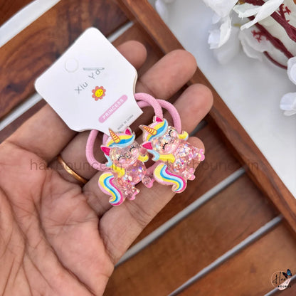 Sparkly Unicorn Kids Hair Ties – Pack of 5