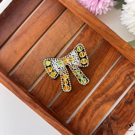 Luxury Crystal Embellished Bow Hair Clip