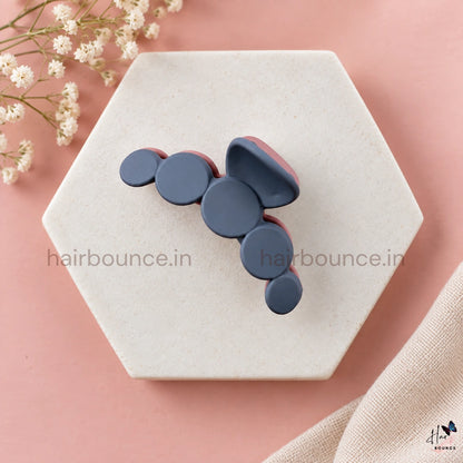 Dual Colour Dotted Hair Claw - Medium
