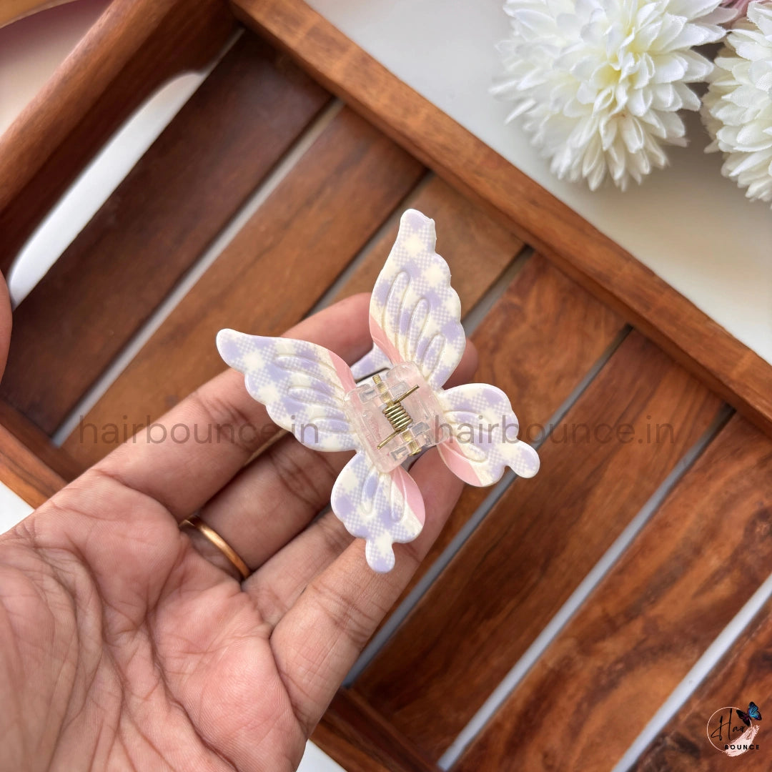 Pastel Butterfly Hair Claw – Medium