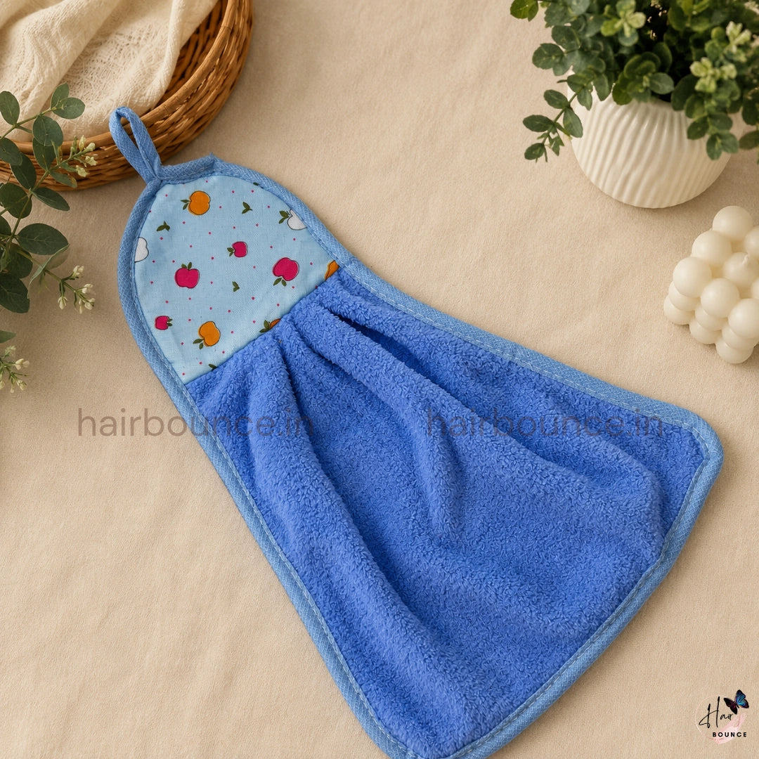 Hanging Terry Cotton Kitchen Hand Towel – Quick Dry & Super Absorbent
