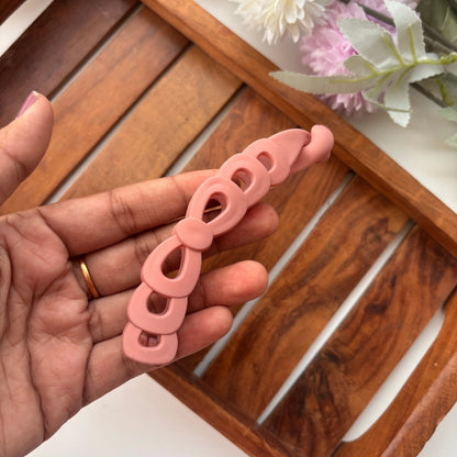 Elegant Loop Matte Banana Clip - Large