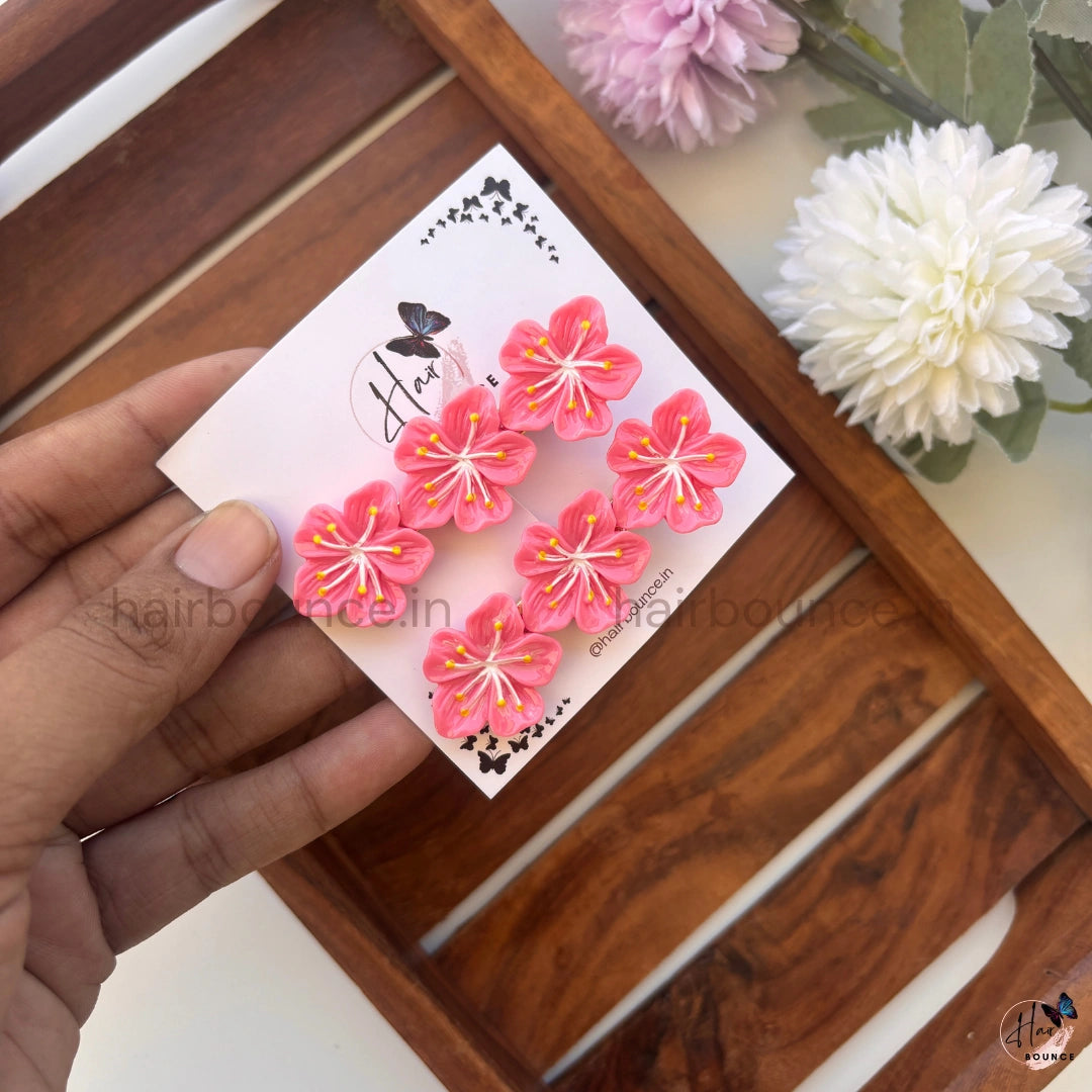 Hibiscus Blossom Alligator Clip