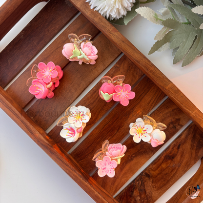 Ceramic Flower Hair Claw - Small