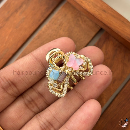 Crystal Bow Hair Claw - Small