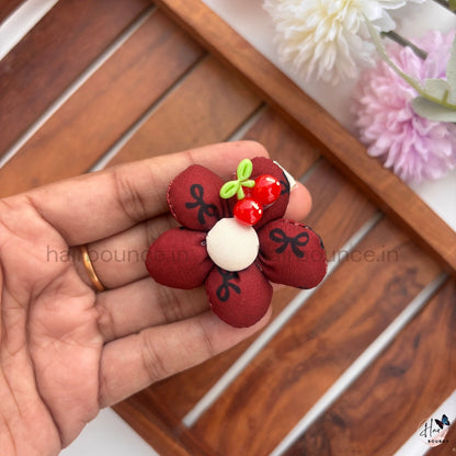 Cherry Blossom Fabric Alligator Hair Clip