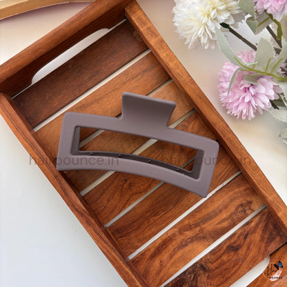 Matte Rectangle Hair Claw – Jumbo | Strong Hold Hair Clip for Thick & Long Hair