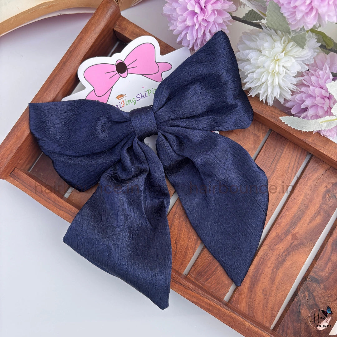 Luxe Satin Statement Bow Hair Clip