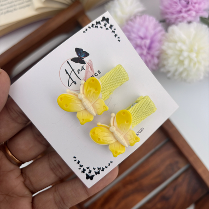 Dual Shade Butterfly Alligator Clip