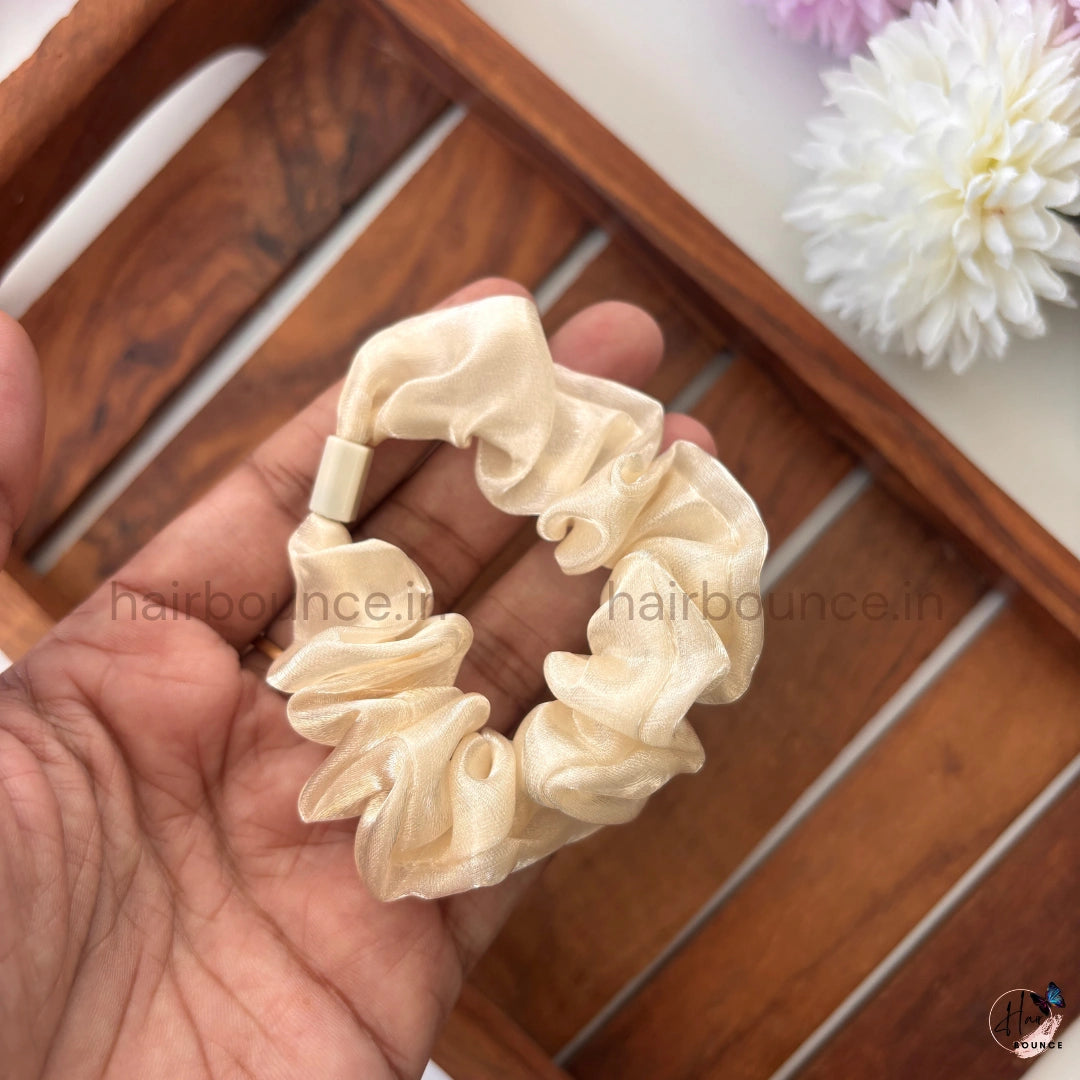 Sheer Organza Scrunchies – Soft Pastel Hair Ties