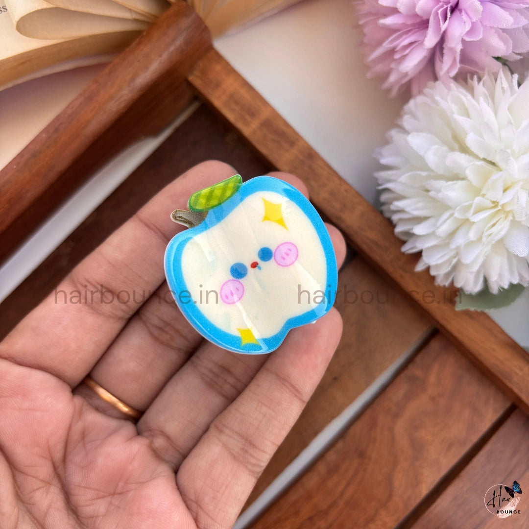 Cute Apple Kids Hair Clip - Small