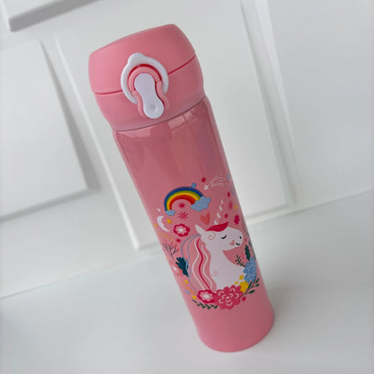 Magical Unicorn Insulated Water Bottle – 500ml (Flip-Top)