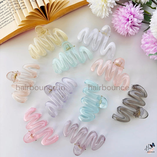 Crystal Zig Zag Hair Claw – Medium